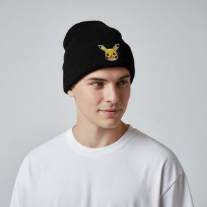 Pikachu Beanie Zwart